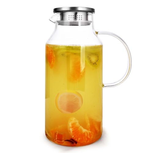 Glass Pitcher with Lid 2 Liter